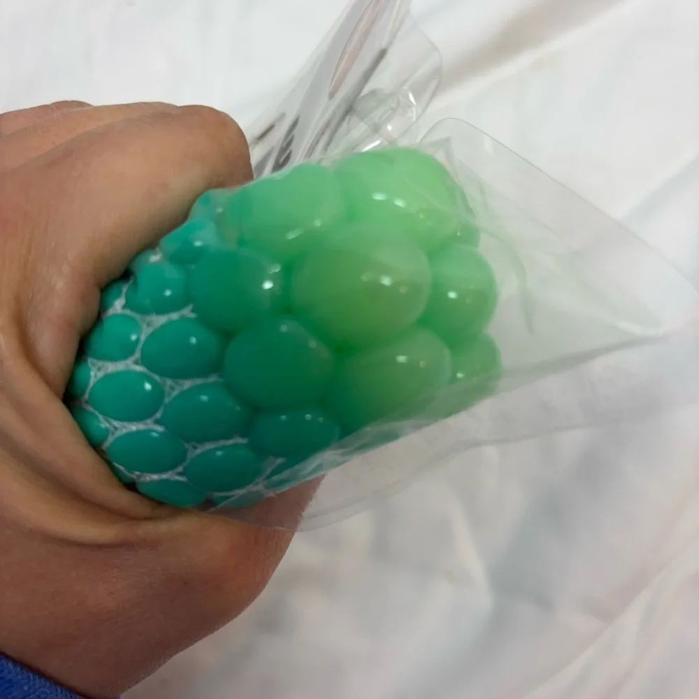 NWT Color Changing Ooze Ball Sensory Fidget Toy- Toy Planet teal and green